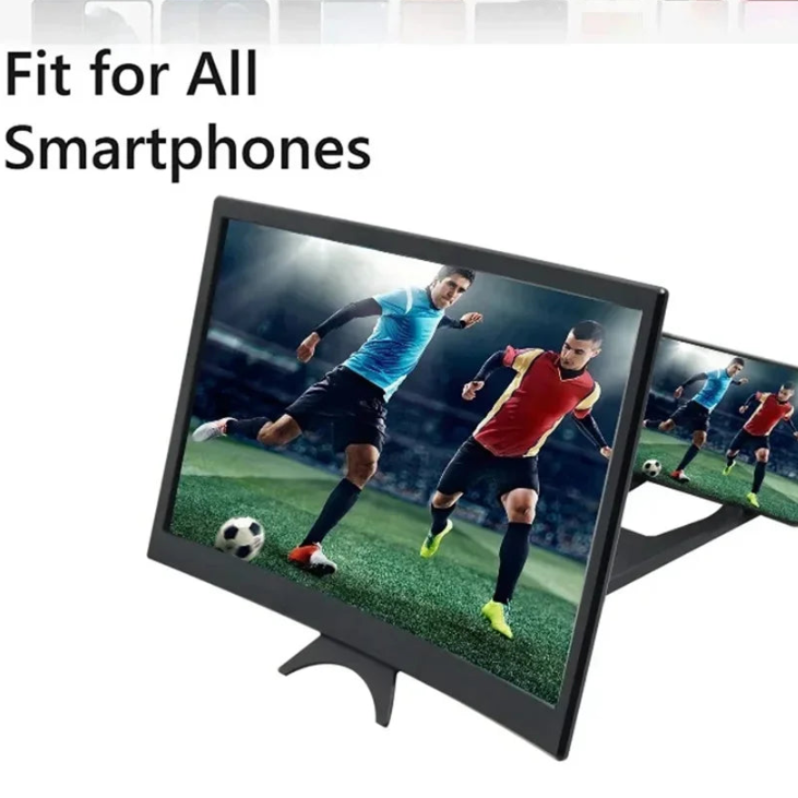 12-inch Curved Phone Screen Magnifier Movie Video Amplifier Holder